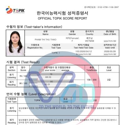 CHÚC MỪNG CÁC CHIẾN BINH TOPIK NHÀ VGO